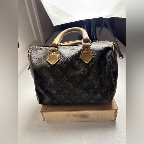 Louis Vuitton Brown Monogram Satchel with Vachetta Leather made in the USA - Picture 1 of 14
